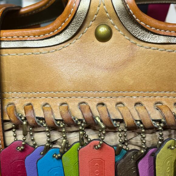 Y2K Coach 10759 Limited Edition Lily Straw Basket Bag - Picture 12 of 15